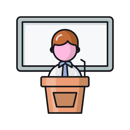 Illustration for Speech icon, vector illustration - Royalty Free Image