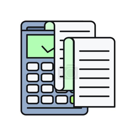 Illustration for Calculation icon, vector illustration - Royalty Free Image