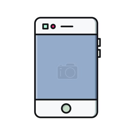 Ilustración de Icono del teléfono, ilustración vectorial - Imagen libre de derechos