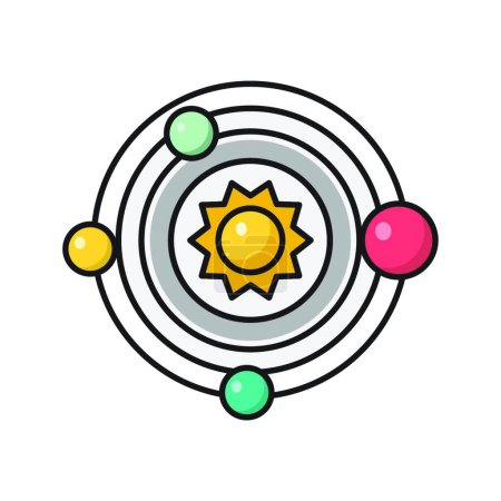 Illustration for Universe icon, vector illustration - Royalty Free Image