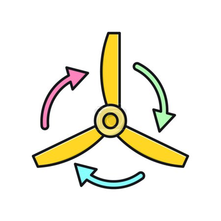 Illustration for Turbine icon, vector illustration - Royalty Free Image