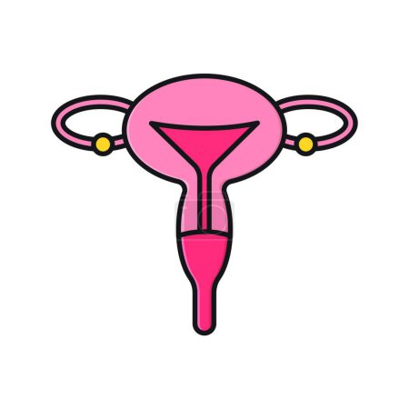 Illustration for Gynecology web icon, vector illustration - Royalty Free Image