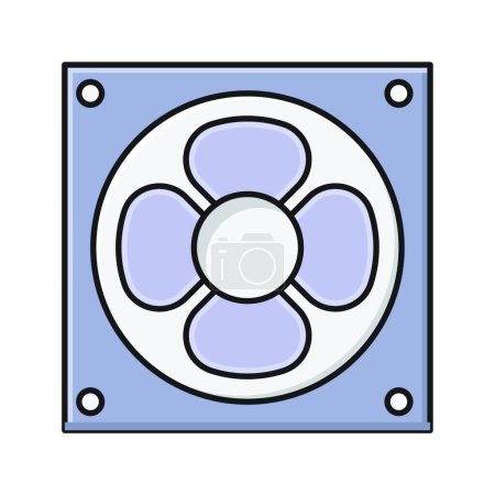 Illustration for Ventilator icon, vector illustration - Royalty Free Image