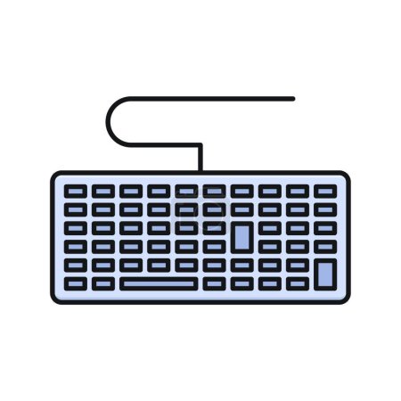 Ilustración de Icono del teclado, ilustración vectorial - Imagen libre de derechos