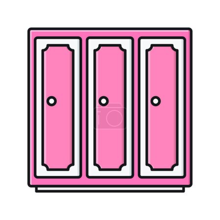 Illustration for Cupboard icon, vector illustration - Royalty Free Image