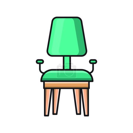 Illustration for Armchair icon, vector illustration - Royalty Free Image