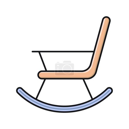 Illustration for Armchair  icon, vector illustration - Royalty Free Image