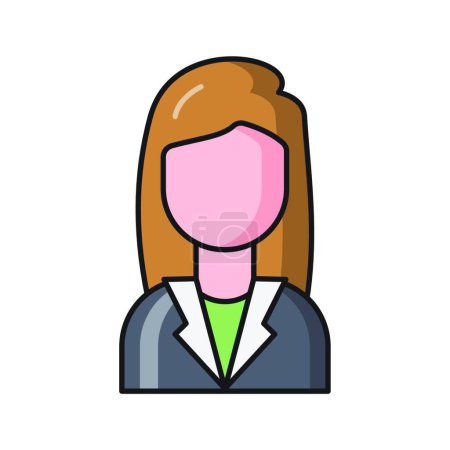 Illustration for Employee icon vector illustration - Royalty Free Image