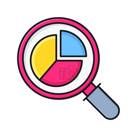 Illustration for Analysis icon vector illustration - Royalty Free Image