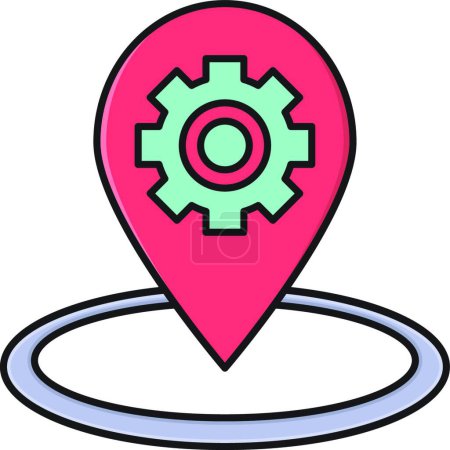 Illustration for Pointer  web icon vector illustration - Royalty Free Image