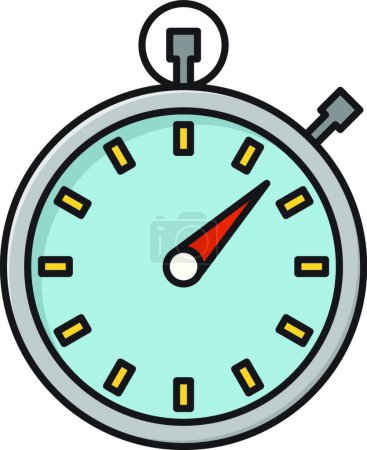 Illustration for Stopwatch icon vector illustration - Royalty Free Image