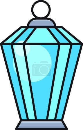 Illustration for Lamp icon vector illustration - Royalty Free Image