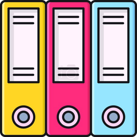 Illustration for Binders icon vector illustration - Royalty Free Image