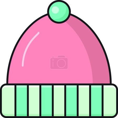 Ilustración de Icono de sombrero caliente ilustración vector - Imagen libre de derechos