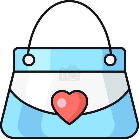 Illustration for Ladies purse icon vector illustration - Royalty Free Image
