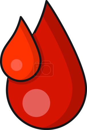 Illustration for Blood icon vector illustration - Royalty Free Image