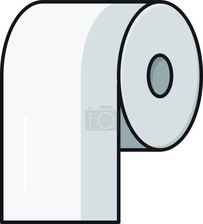 Illustration for Paper roll icon vector illustration - Royalty Free Image