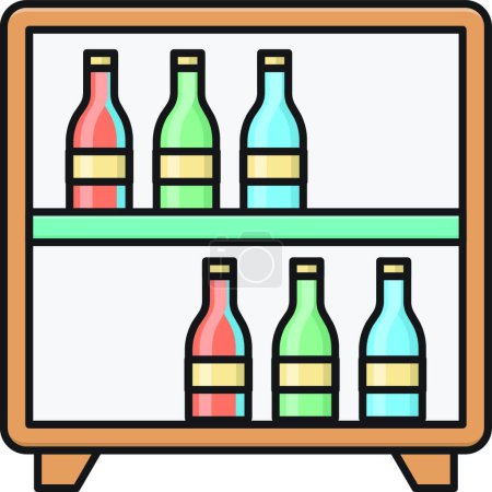 Illustration for "shelf " flat icon, vector illustration - Royalty Free Image