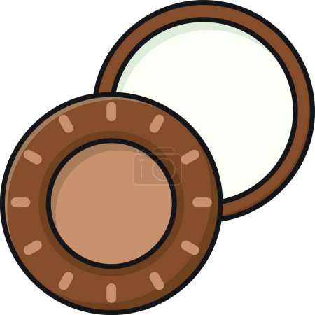 Ilustración de "galleta "icono plano, ilustración vectorial - Imagen libre de derechos