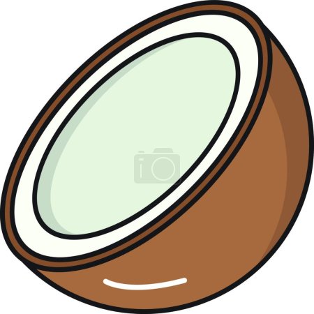 Illustration for Coconut icon   vector illustration - Royalty Free Image