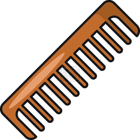 Illustration for Hair comb icon vector illustration - Royalty Free Image
