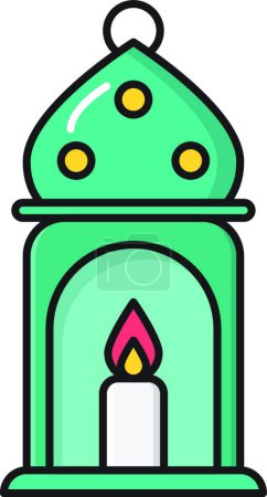 Illustration for Lantern icon vector illustration - Royalty Free Image