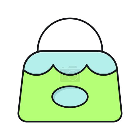 Illustration for Handbag icon, vector illustration - Royalty Free Image