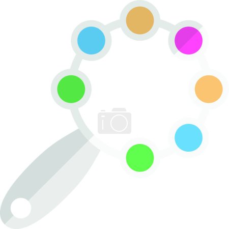 Ilustración de Sacudir juguete, icono de vector simple - Imagen libre de derechos