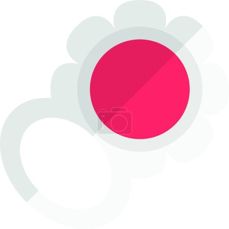 Ilustración de Sacudir juguete, icono de vector simple - Imagen libre de derechos