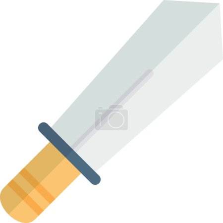 Ilustración de Espada de juguete, icono de vector simple - Imagen libre de derechos