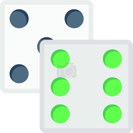 Illustration for Ludo game, simple vector icon - Royalty Free Image