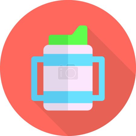 Illustration for Baby bottle icon vector illustration - Royalty Free Image