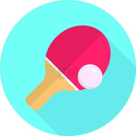 Ilustración de Icono de ping-pong, ilustración vectorial - Imagen libre de derechos
