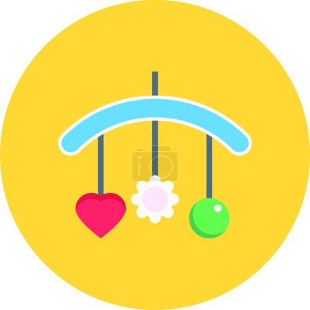 Illustration for "hanging " flat icon, vector illustration - Royalty Free Image