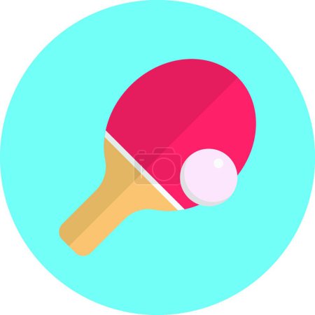 Illustration for Ping-pong icon, vector illustration - Royalty Free Image