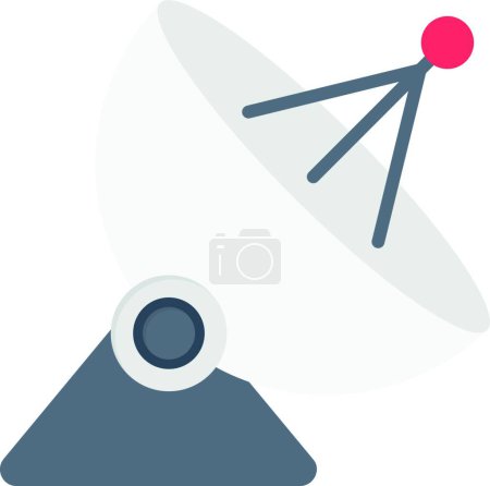 Illustration for Satellite icon, web simple illustration - Royalty Free Image