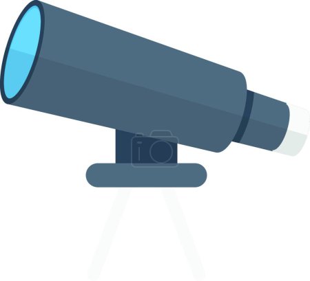 Ilustración de "binocular "icono plano, ilustración vectorial - Imagen libre de derechos