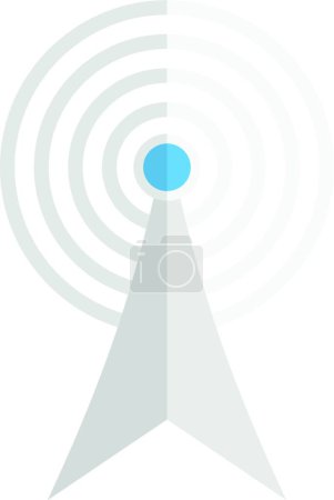 Illustration for Signal tower icon, vector illustration - Royalty Free Image