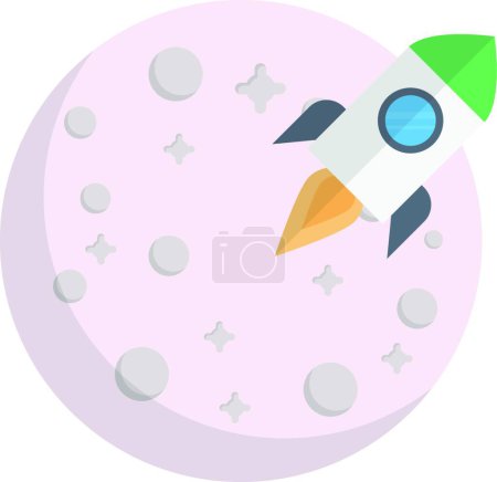 Ilustración de Cohete, ilustración de icono simple web - Imagen libre de derechos