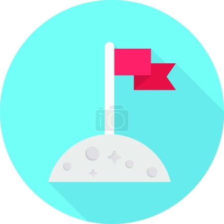 Illustration for "flag " flat icon, vector illustration - Royalty Free Image