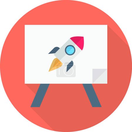 Illustration for "space " flat icon, vector illustration - Royalty Free Image