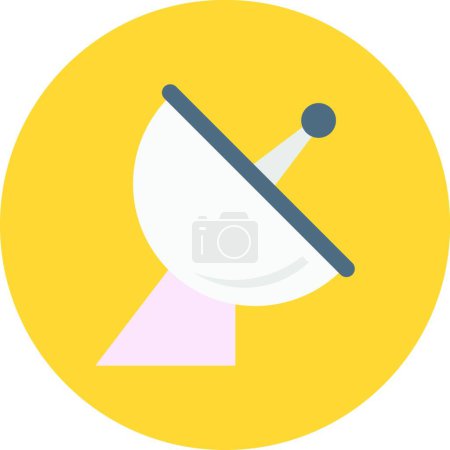 Illustration for Satellite dish icon, vector illustration - Royalty Free Image