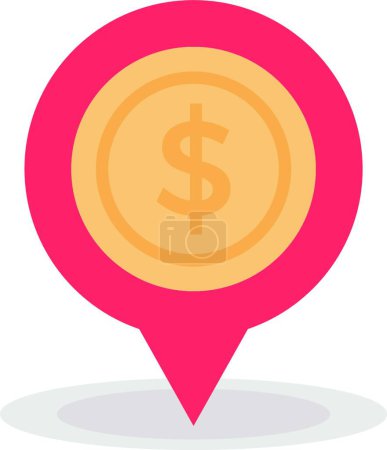 Illustration for "map " flat icon, vector illustration - Royalty Free Image