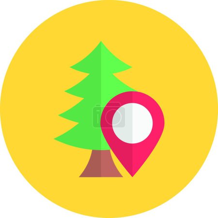 Illustration for "map " flat icon, vector illustration - Royalty Free Image