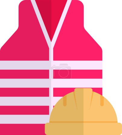 Illustration for "jacket " flat icon, vector illustration - Royalty Free Image