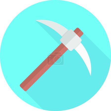 Illustration for Digging, simple vector icon - Royalty Free Image