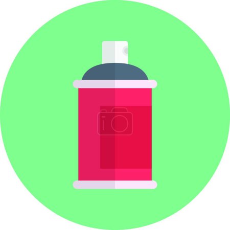 Illustration for Color bottle, simple vector icon - Royalty Free Image