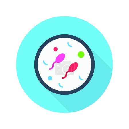 Illustration for Fertilization, simple vector icon - Royalty Free Image