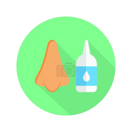 Ilustración de Gotas para la nariz, vector simple icono - Imagen libre de derechos