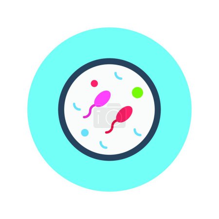 Illustration for Fertilization, simple vector icon - Royalty Free Image
